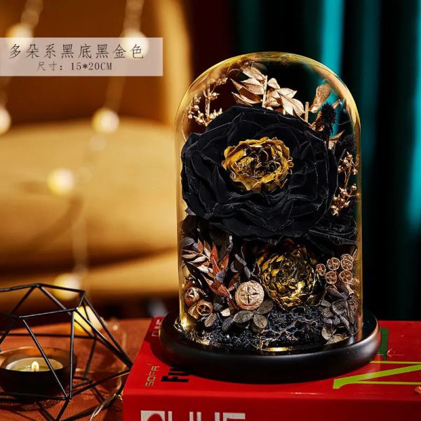Eternal Rose Glass Dome Light Decor Eternal Rose Glass Dome Light Decor