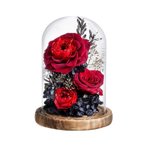 Eternal Rose Glass Dome Light Decor Eternal Rose Glass Dome Light Decor
