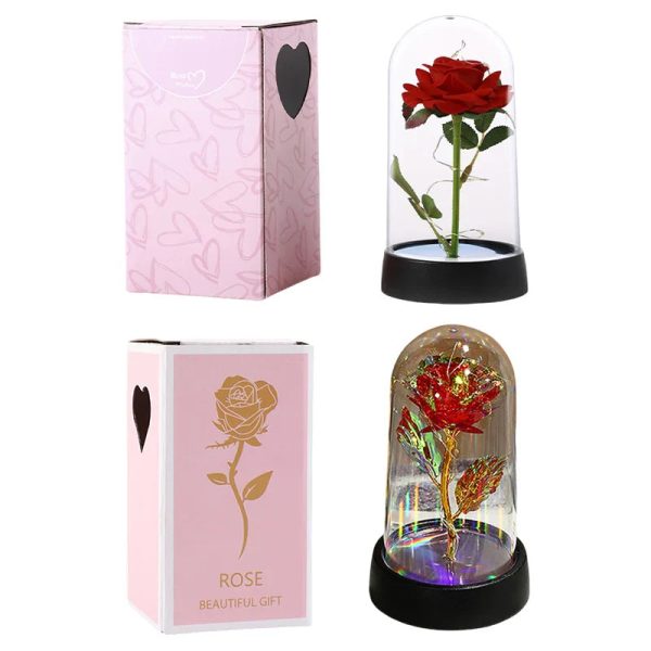 Eternal Rose in Glass Dome with LED Light – Romantic Gift for Valentine’s Day, Christmas, or Birthday Eternal Rose in Glass Dome with LED Light – Romantic Gift for Valentine’s Day, Christmas, or Birthday