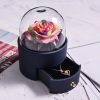 Eternal Rose Jewelry Box with Necklace Preserved Flower Gift for Women Birthday Anniversary