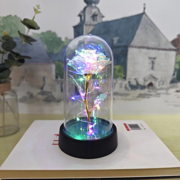Eternal Rose Lamp LED Artificial Silk Flower Creative Gift for Valentine’s Day and Mother’s Day Eternal Rose Lamp LED Artificial Silk Flower Creative Gift for Valentine’s Day and Mother’s Day