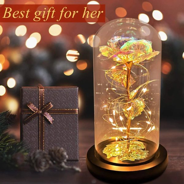 Eternal Rose Lamp LED Artificial Silk Flower Creative Gift for Valentine’s Day and Mother’s Day Eternal Rose Lamp LED Artificial Silk Flower Creative Gift for Valentine’s Day and Mother’s Day