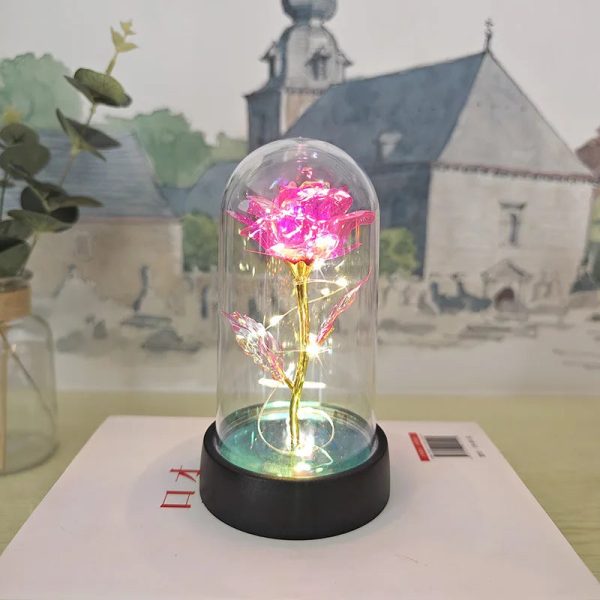 Eternal Rose Lamp LED Artificial Silk Flower Creative Gift for Valentine’s Day and Mother’s Day Eternal Rose Lamp LED Artificial Silk Flower Creative Gift for Valentine’s Day and Mother’s Day