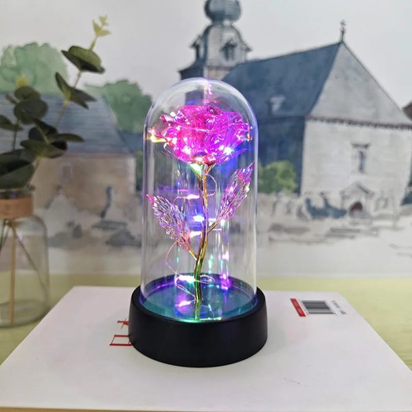 Eternal Rose Lamp LED Artificial Silk Flower Creative Gift for Valentine’s Day and Mother’s Day Eternal Rose Lamp LED Artificial Silk Flower Creative Gift for Valentine’s Day and Mother’s Day
