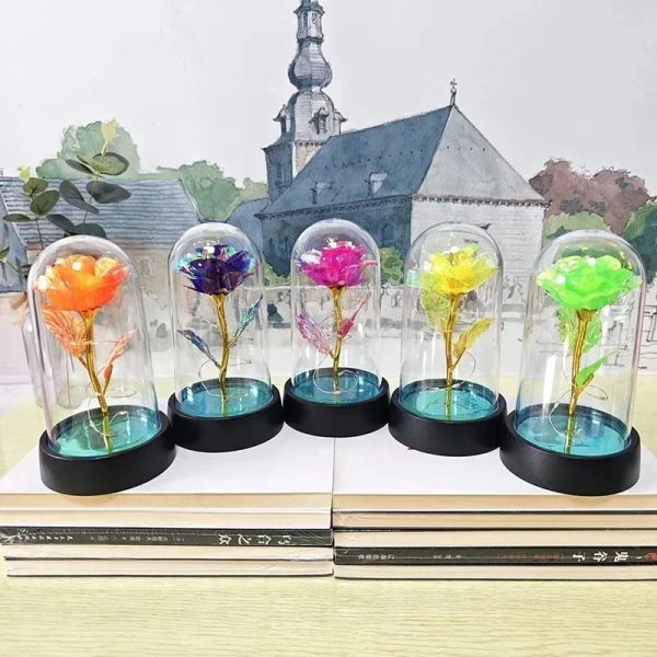 Eternal Rose Lamp LED Artificial Silk Flower Creative Gift for Valentine’s Day and Mother’s Day Eternal Rose Lamp LED Artificial Silk Flower Creative Gift for Valentine’s Day and Mother’s Day