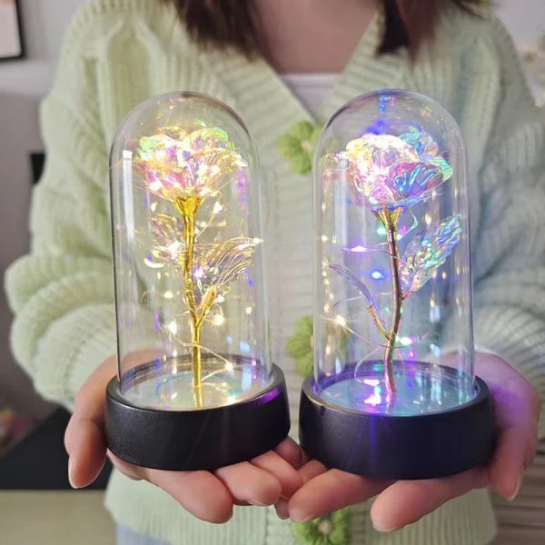 Eternal Rose Lamp LED Artificial Silk Flower Creative Gift for Valentine’s Day and Mother’s Day Eternal Rose Lamp LED Artificial Silk Flower Creative Gift for Valentine’s Day and Mother’s Day