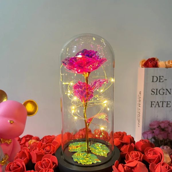 Eternal Rose LED Glass Flower Display Eternal Rose LED Glass Flower Display