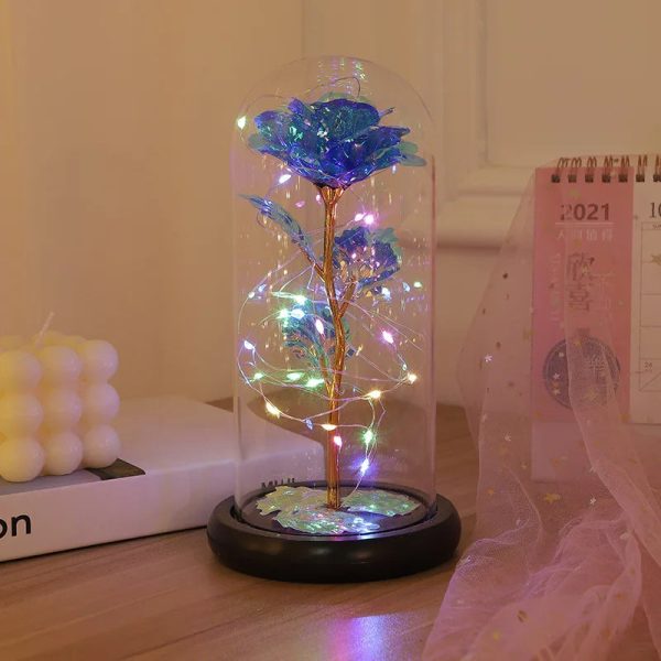 Eternal Rose LED Glass Flower Display Eternal Rose LED Glass Flower Display