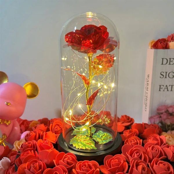 Eternal Rose LED Glass Flower Display Eternal Rose LED Glass Flower Display