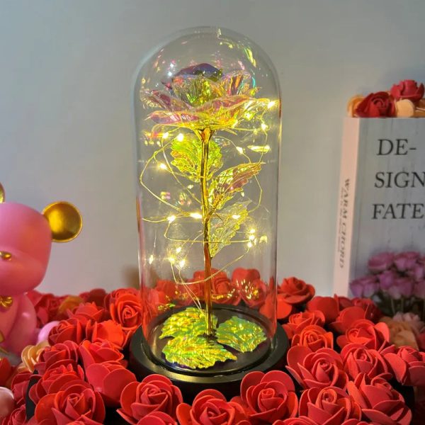Eternal Rose LED Glass Flower Display Eternal Rose LED Glass Flower Display