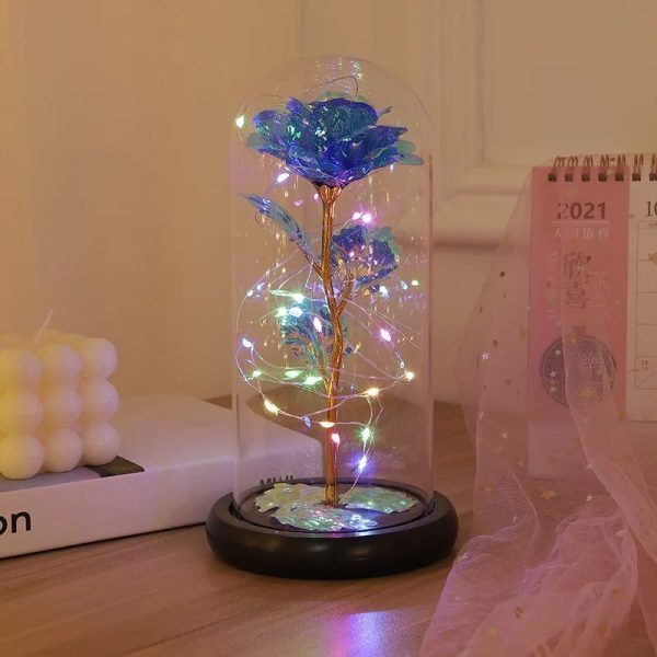 Eternal Rose LED Glass Flower Display Eternal Rose LED Glass Flower Display