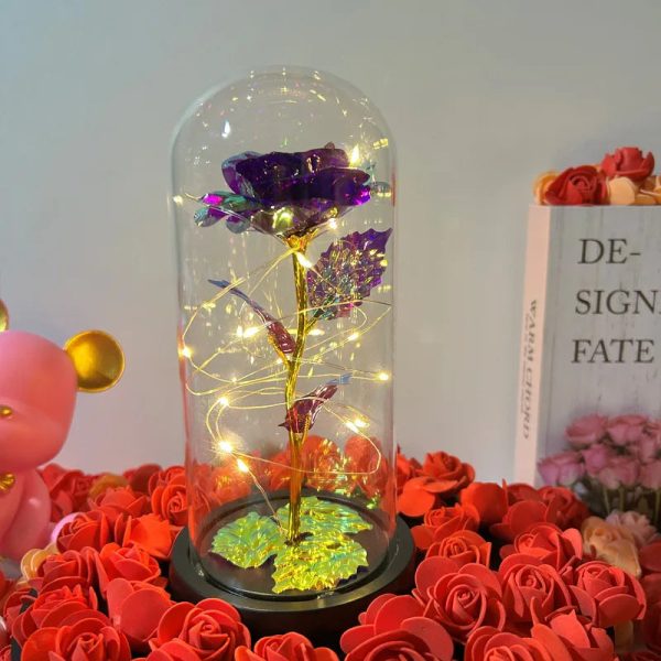 Eternal Rose LED Glass Flower Display Eternal Rose LED Glass Flower Display