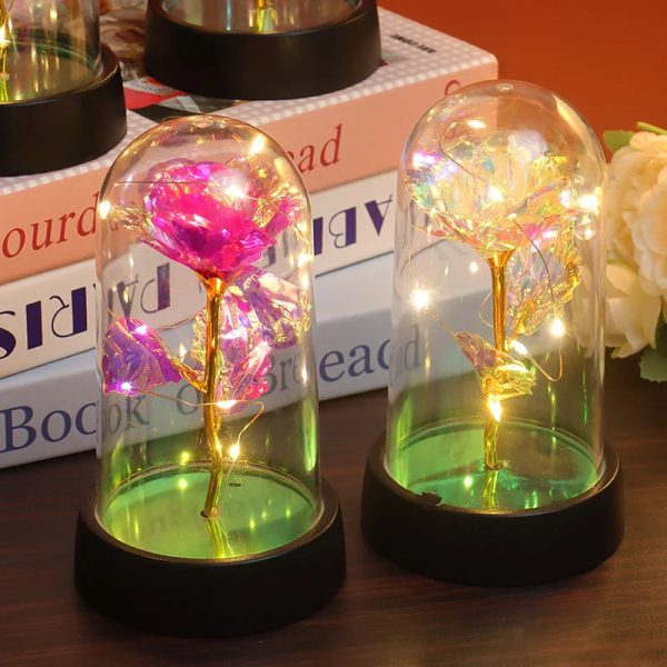 Eternal Rose LED Light Glass Dome