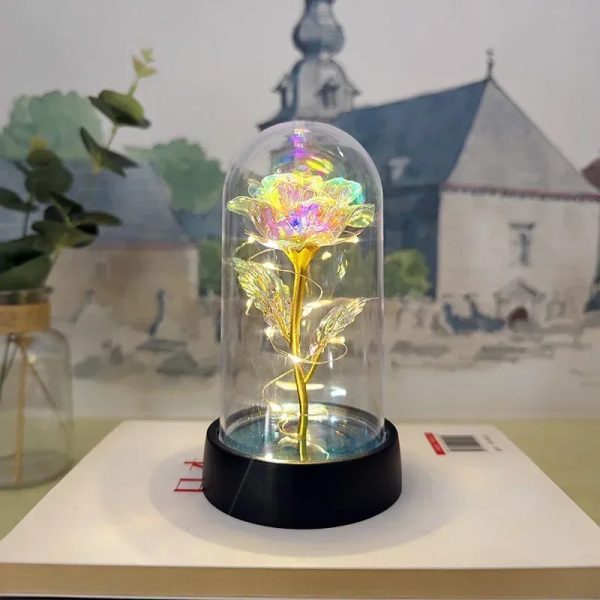 Eternal Rose LED Light Glass Dome