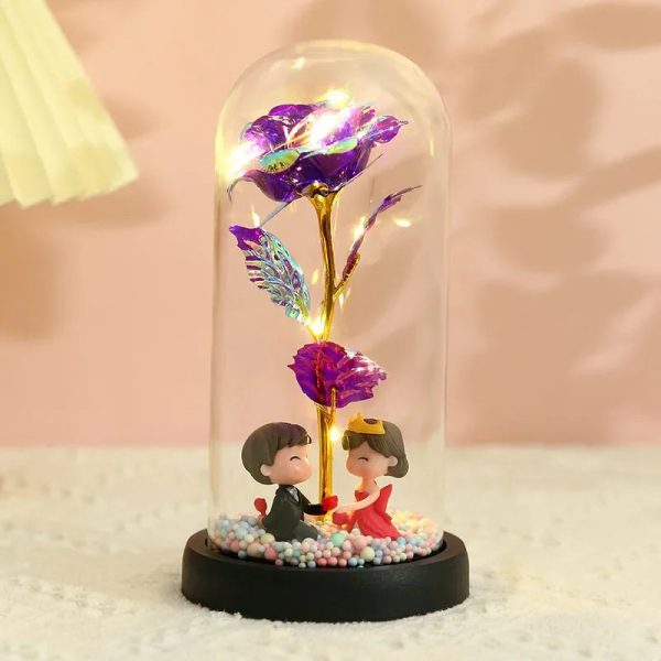 Eternal Rose LED Light in Glass Dome for Romantic Gifts Eternal Rose LED Light in Glass Dome for Romantic Gifts