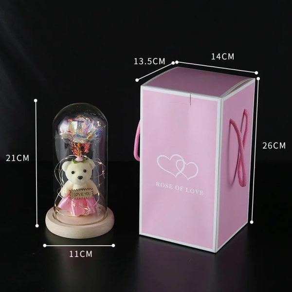 Eternal Rose LED Light in Glass Dome for Romantic Gifts Eternal Rose LED Light in Glass Dome for Romantic Gifts