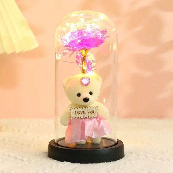 Eternal Rose LED Light in Glass Dome for Romantic Gifts Eternal Rose LED Light in Glass Dome for Romantic Gifts