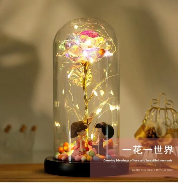 Eternal Rose LED Light in Glass Dome for Romantic Gifts Eternal Rose LED Light in Glass Dome for Romantic Gifts