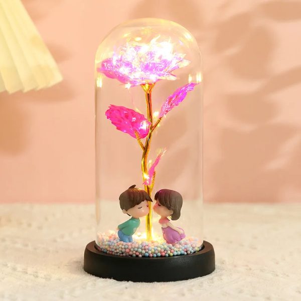 Eternal Rose LED Light in Glass Dome for Romantic Gifts Eternal Rose LED Light in Glass Dome for Romantic Gifts