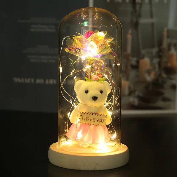 Eternal Rose LED Light in Glass Dome for Romantic Gifts Eternal Rose LED Light in Glass Dome for Romantic Gifts