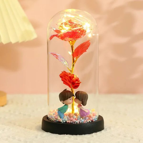 Eternal Rose LED Light in Glass Dome for Romantic Gifts Eternal Rose LED Light in Glass Dome for Romantic Gifts