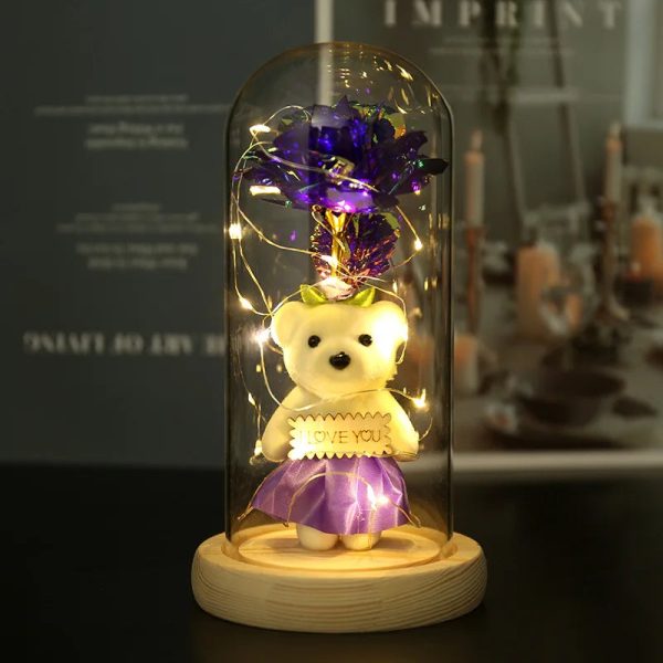 Eternal Rose LED Light in Glass Dome for Romantic Gifts Eternal Rose LED Light in Glass Dome for Romantic Gifts