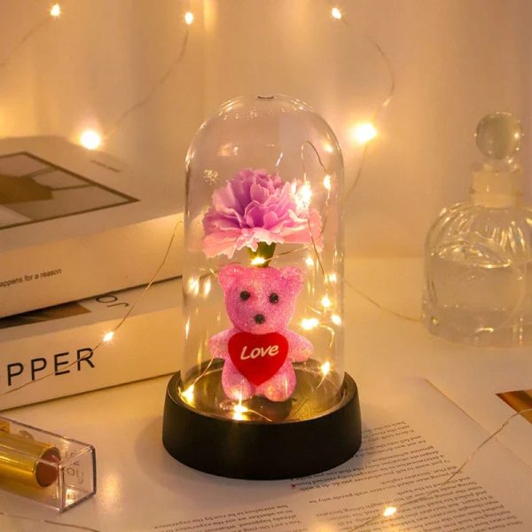 Eternal Rose LED Light in Glass Dome for Valentine's Day and Special Gifts Eternal Rose LED Light in Glass Dome for Valentine's Day and Special Gifts