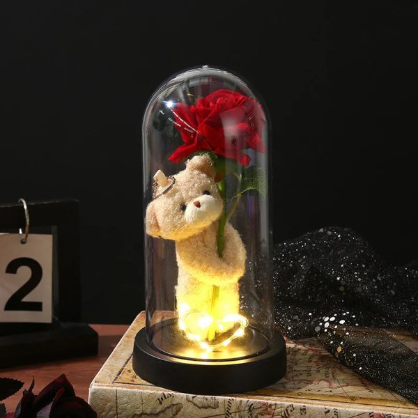 Eternal Rose LED Light in Glass Dome for Valentine's Day and Special Gifts Eternal Rose LED Light in Glass Dome for Valentine's Day and Special Gifts
