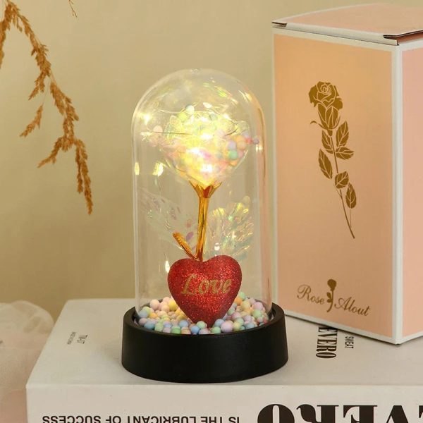 Eternal Rose LED Light in Glass Dome for Valentine's Day and Special Gifts Eternal Rose LED Light in Glass Dome for Valentine's Day and Special Gifts