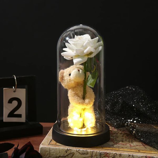 Eternal Rose LED Light in Glass Dome for Valentine's Day and Special Gifts Eternal Rose LED Light in Glass Dome for Valentine's Day and Special Gifts