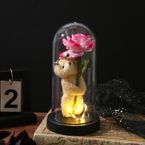 Eternal Rose LED Light in Glass Dome for Valentine's Day and Special Gifts Eternal Rose LED Light in Glass Dome for Valentine's Day and Special Gifts