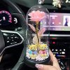 Eternal Rose LED Light with Acrylic Cover Romantic Desktop Flower Decoration Eternal Rose LED Light with Acrylic Cover Romantic Desktop Flower Decoration