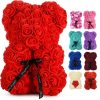 Eternal Rose Teddy Bear Artificial Floral Gift 25cm Eternal Rose Teddy Bear Artificial Floral Gift 25cm