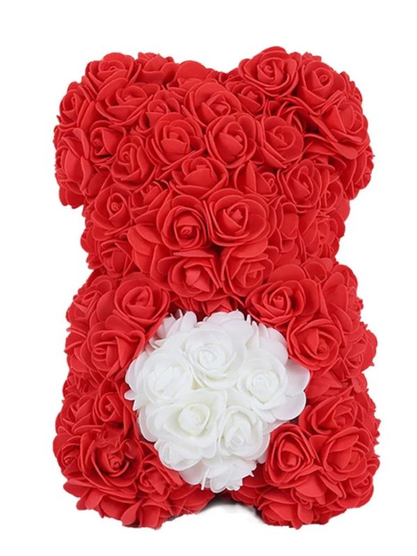 Eternal Rose Teddy Bear Artificial Floral Gift 25cm Eternal Rose Teddy Bear Artificial Floral Gift 25cm