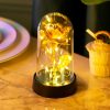 Eternal Rose with Galaxy LED Light in Glass Dome for Home Decor and Gifts Eternal Rose with Galaxy LED Light in Glass Dome for Home Decor and Gifts