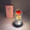 Eternal Rose with Galaxy LED Light in Glass Dome for Home Decor and Gifts Eternal Rose with Galaxy LED Light in Glass Dome for Home Decor and Gifts