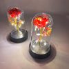 Eternal Rose with Galaxy LED Light in Glass Dome for Home Decor and Gifts Eternal Rose with Galaxy LED Light in Glass Dome for Home Decor and Gifts