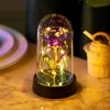 Eternal Rose with Galaxy LED Light in Glass Dome for Home Decor and Gifts Eternal Rose with Galaxy LED Light in Glass Dome for Home Decor and Gifts