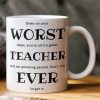 Even On Your Worst Days Teacher Funny Gift 3D Effect - Personalized Mug Even On Your Worst Days Teacher Funny Gift 3D Effect - Personalized Mug