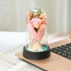 Everlasting Rose LED Glass Dome Bouquet Romantic Decorative Ornament for Valentine’s Day and Home Everlasting Rose LED Glass Dome Bouquet Romantic Decorative Ornament for Valentine’s Day and Home
