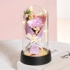 Everlasting Rose LED Glass Dome Bouquet Romantic Decorative Ornament for Valentine’s Day and Home Everlasting Rose LED Glass Dome Bouquet Romantic Decorative Ornament for Valentine’s Day and Home