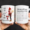 Every Day I Love You More, Couple And Calendar Design - Personalized Custom Coffee Mug - CPL1141_MG