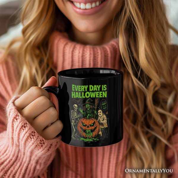 Every Day Is Halloween Personalized Mug, Funny Spooky Season Gift with Custom Name Every Day Is Halloween Personalized Mug, Funny Spooky Season Gift with Custom Name