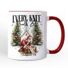 Every Knee Shall Bow Nativity Santa Personalized Mug, Jesus Philippians 2:10 Christian Christmas Gift with Custom Name Every Knee Shall Bow Nativity Santa Personalized Mug, Jesus Philippians 2:10 Christian Christmas Gift with Custom Name