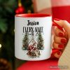 Every Knee Shall Bow Nativity Santa Personalized Mug, Jesus Philippians 2:10 Christian Christmas Gift with Custom Name Every Knee Shall Bow Nativity Santa Personalized Mug, Jesus Philippians 2:10 Christian Christmas Gift with Custom Name