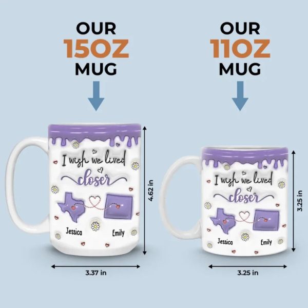 Every Moment Spent With You Is A Cherished Memory - Bestie Personalized Custom 3D Inflated Effect Printed Mug - Christmas Gift For Best Friends, BFF, Sisters Every Moment Spent With You Is A Cherished Memory - Bestie Personalized Custom 3D Inflated Effect Printed Mug - Christmas Gift For Best Friends, BFF, Sisters
