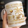 Every Sip Tastes Like Happy Retirement Palm Tree and Beach Design - Personalized Custom Coffee Mug - RETIRE014_MG Every Sip Tastes Like Happy Retirement Palm Tree and Beach Design - Personalized Custom Coffee Mug - RETIRE014_MG