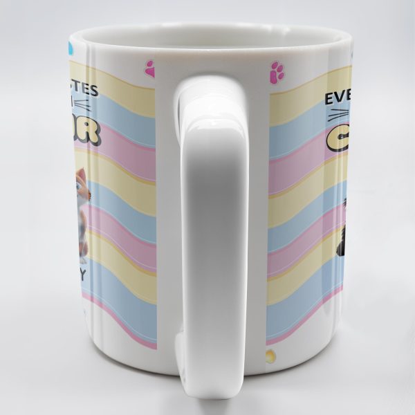 Everything Tastes Better With Cat Hair In It, Cats and Paw Prints - Personalized Custom Coffee Mug - CAT029_MG Everything Tastes Better With Cat Hair In It, Cats and Paw Prints - Personalized Custom Coffee Mug - CAT029_MG