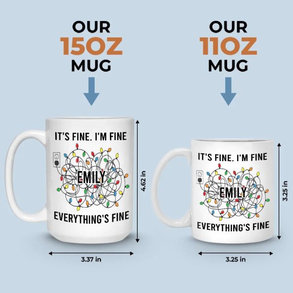 Everything's Fine - Friend Personalized Custom Mug - Christmas Gift For Best Friends, Family Members, Coworkers, Yourself Everything's Fine - Friend Personalized Custom Mug - Christmas Gift For Best Friends, Family Members, Coworkers, Yourself