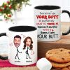 Everytime I See Your Butt, Couple Gift, Personalized Mug, Funny Couple Custom Face Coffee Mug